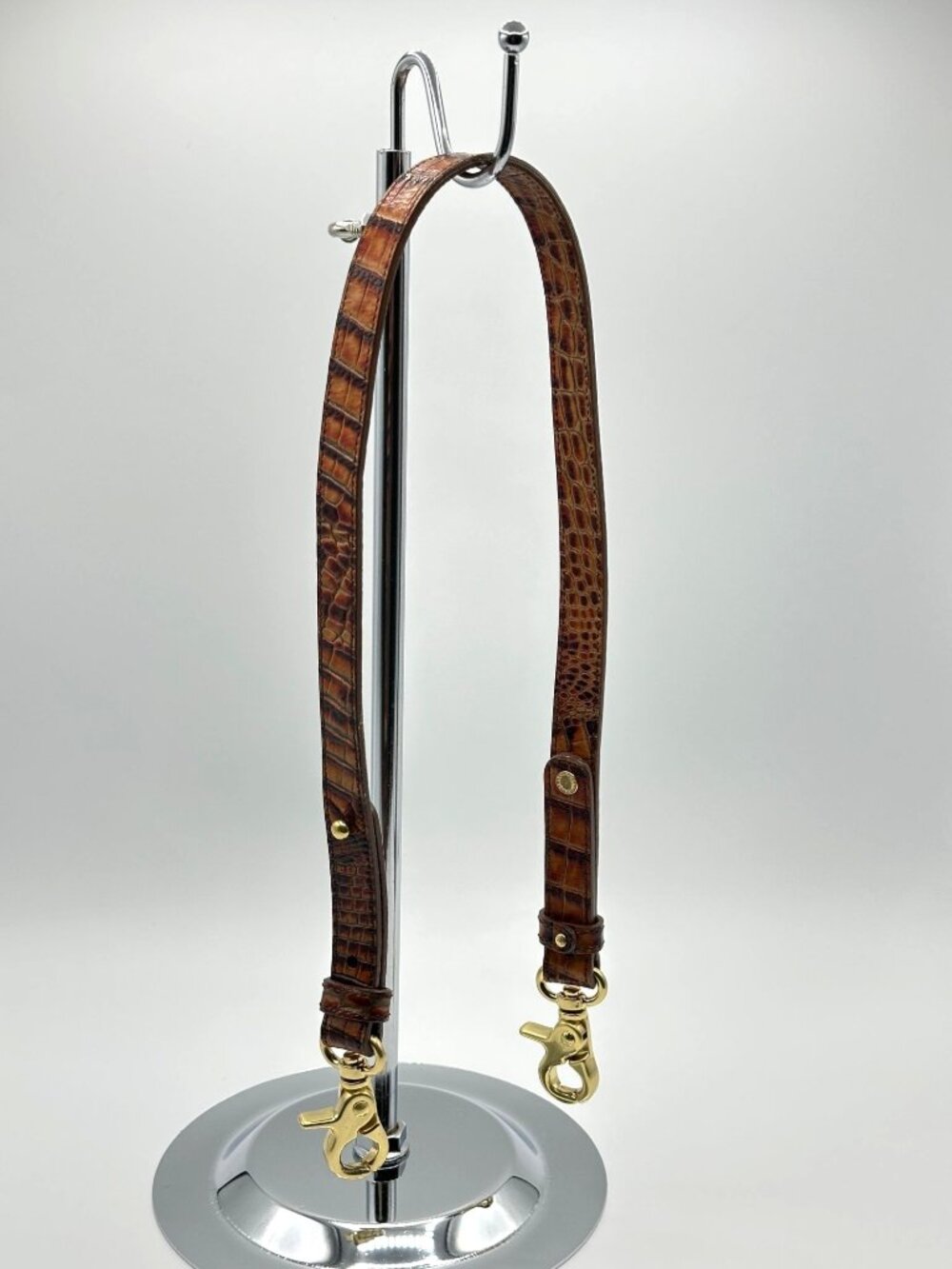 Brahmin Replacement Adjustable Shoulder Strap Brown Croc Embossed